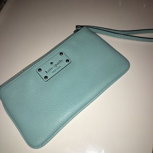 Kate Spade Tiffany blue wristlet
